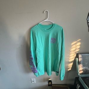 Mint Green Spirit Jersey Shirt with Purple lettering
